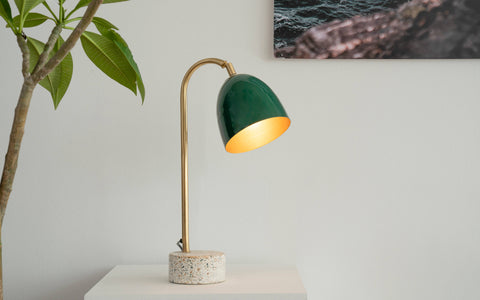 Eros Green Study Table Lamp - Orange Tree Home Pvt. Ltd.