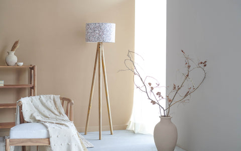 Flake Floor Lamp Beige - Orange Tree Home Pvt. Ltd.