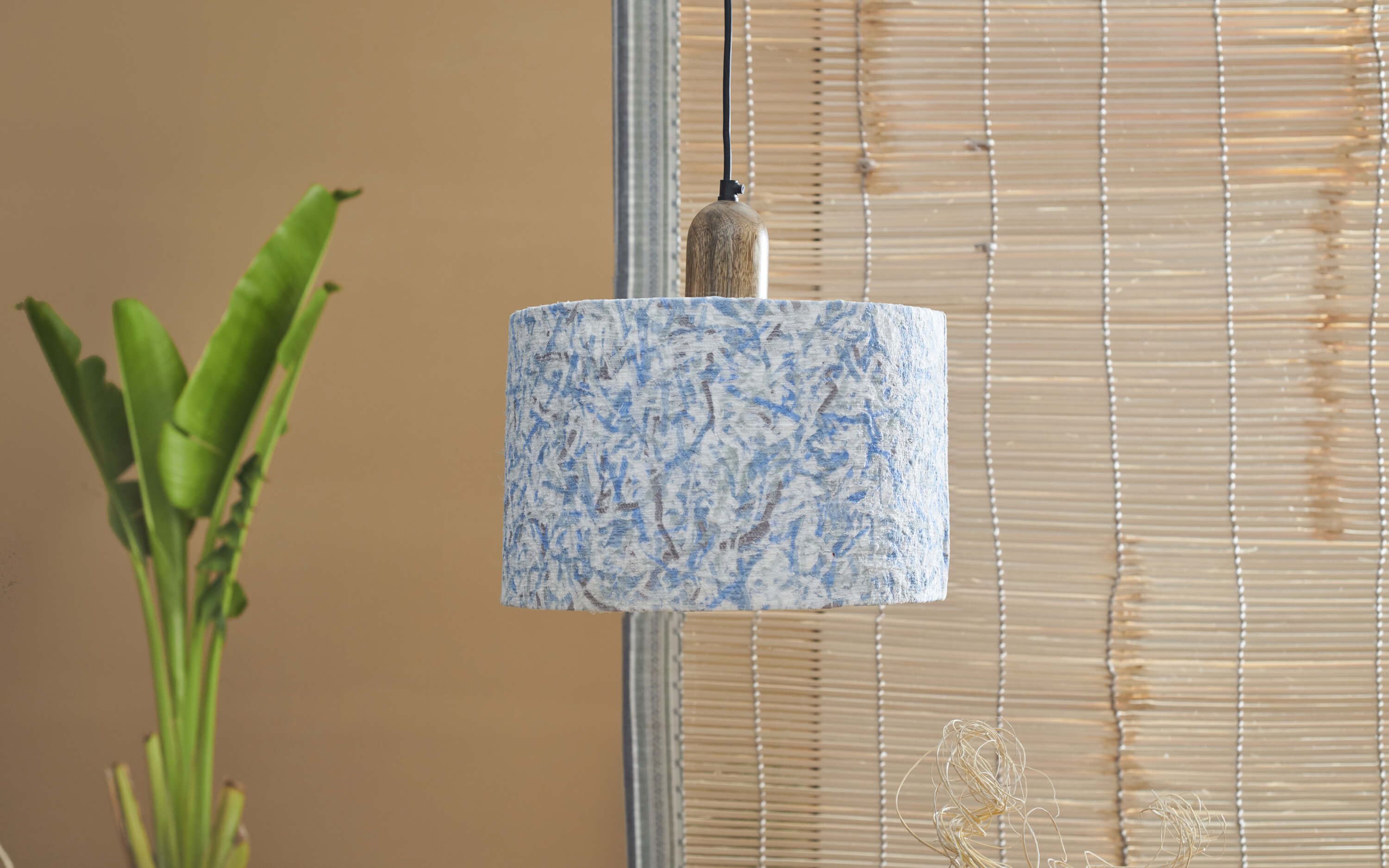 Flake Hanging Lamp Blue - Orange Tree Home Pvt. Ltd.