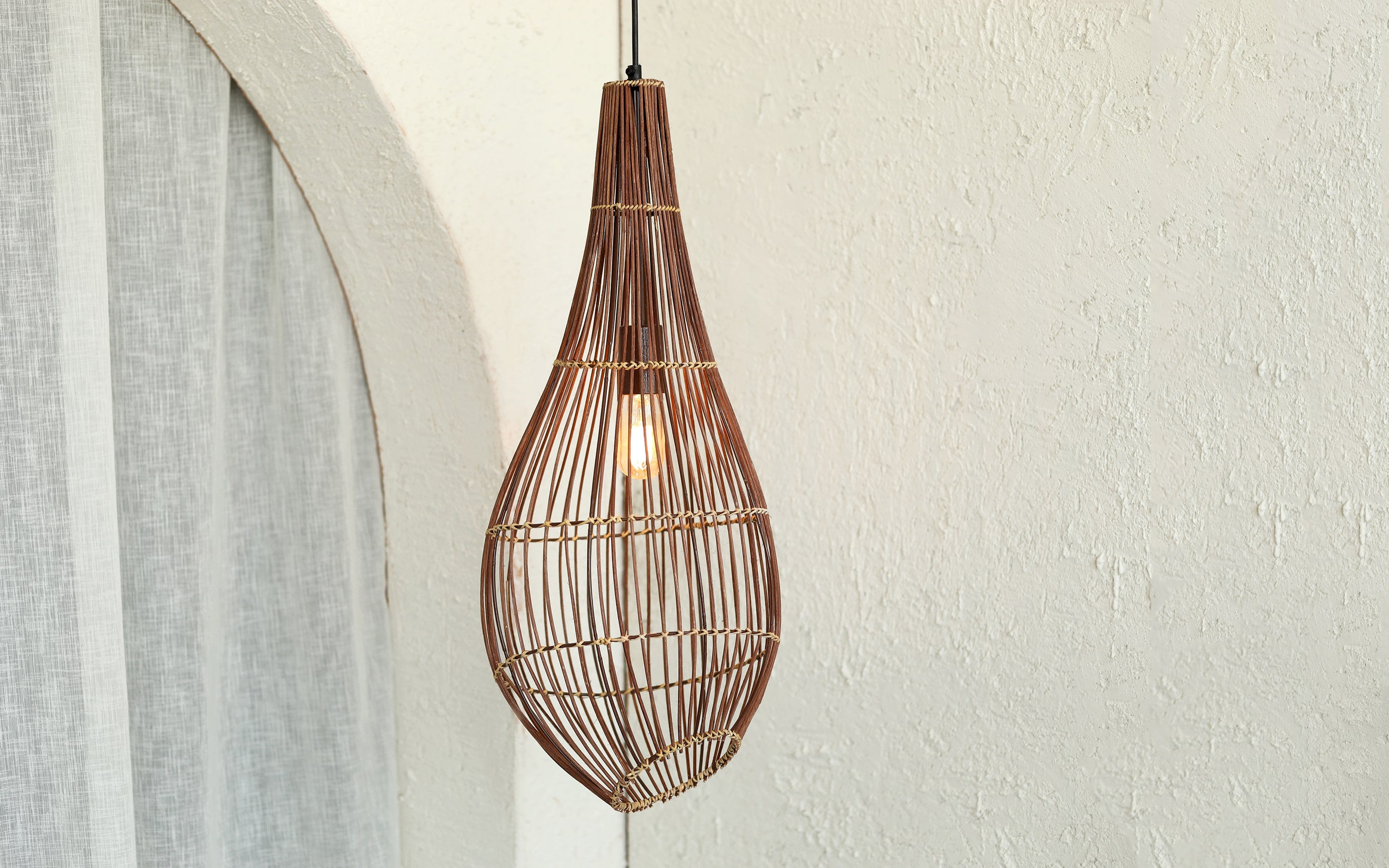 Buy Floo Cane Drop Pendant Light | Metal Hanging Light - Orange Tree