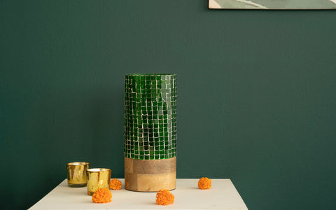 Freedom Tall Green Table Lamp - Orange Tree Home Pvt. Ltd.