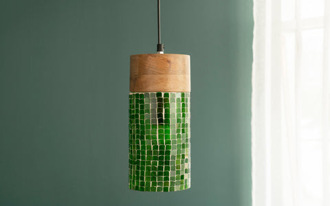 Freedom Tall Green Hanging Lamp - Orange Tree Home Pvt. Ltd.
