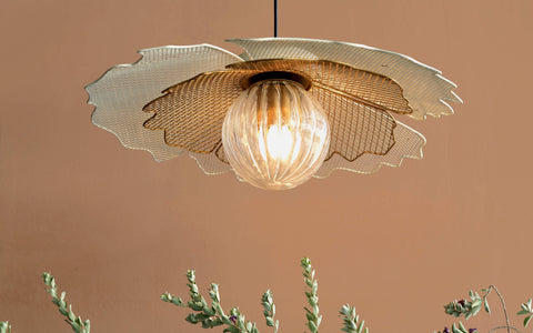 Keshi Hanging Lamp Big - Orange Tree Home Pvt. Ltd.