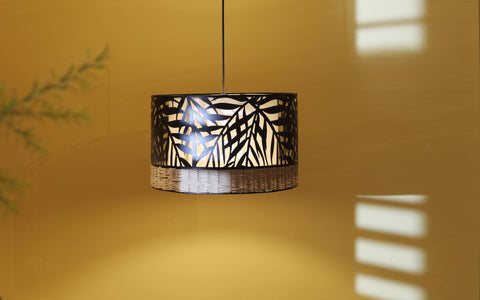 Kinara Hanging Lamp Drum - Orange Tree Home Pvt. Ltd.