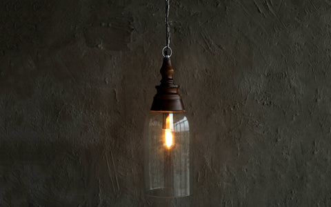 Kunshu Tall Hanging Lamp - Orange Tree Home Pvt. Ltd.