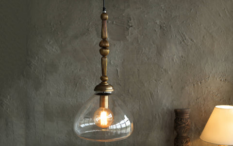 Kurashi Drop Hanging Lamp - Orange Tree Home Pvt. Ltd.