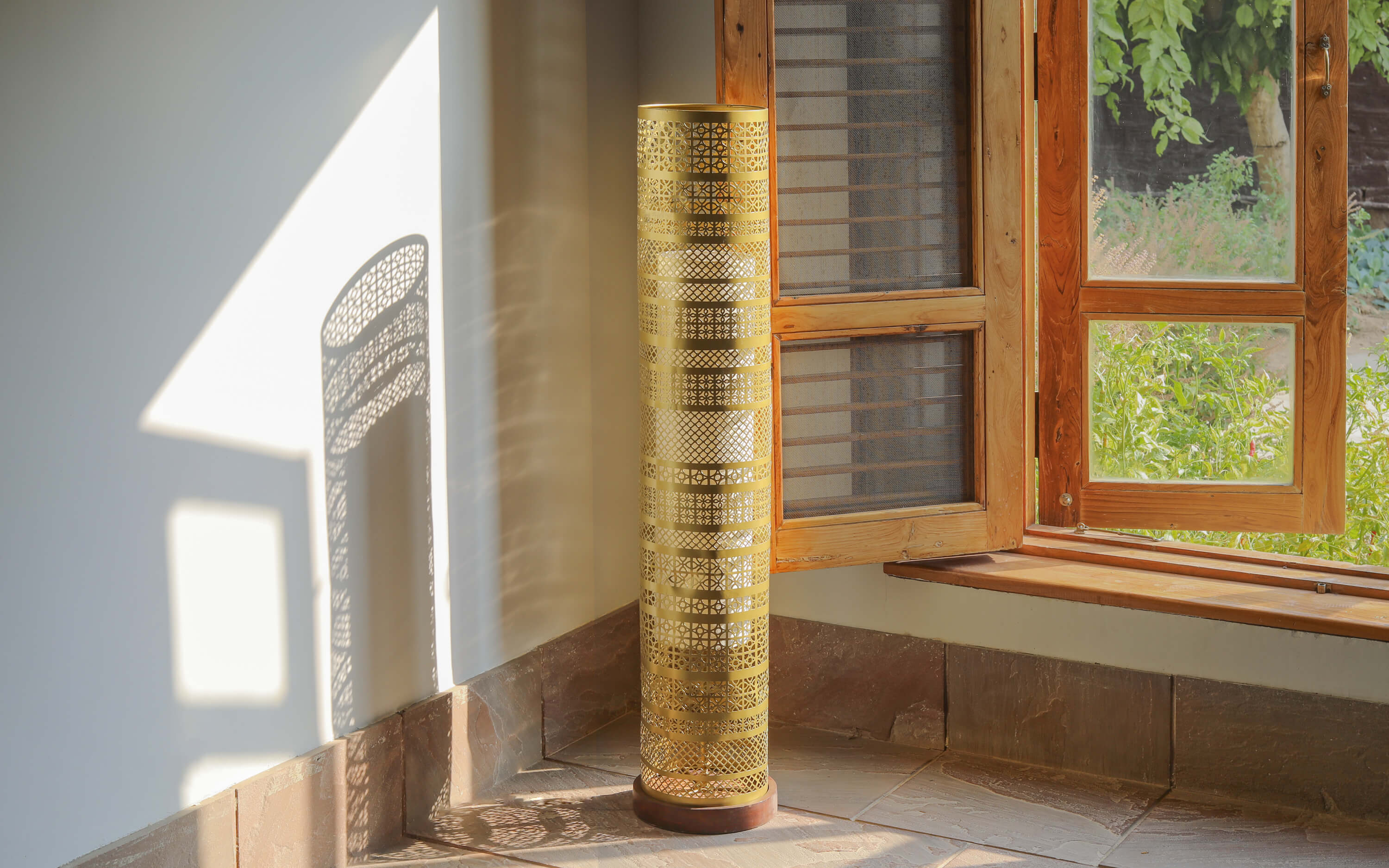 Beautiful Floor Lamp a Rich Luxury Living Room - Orange Tree Home