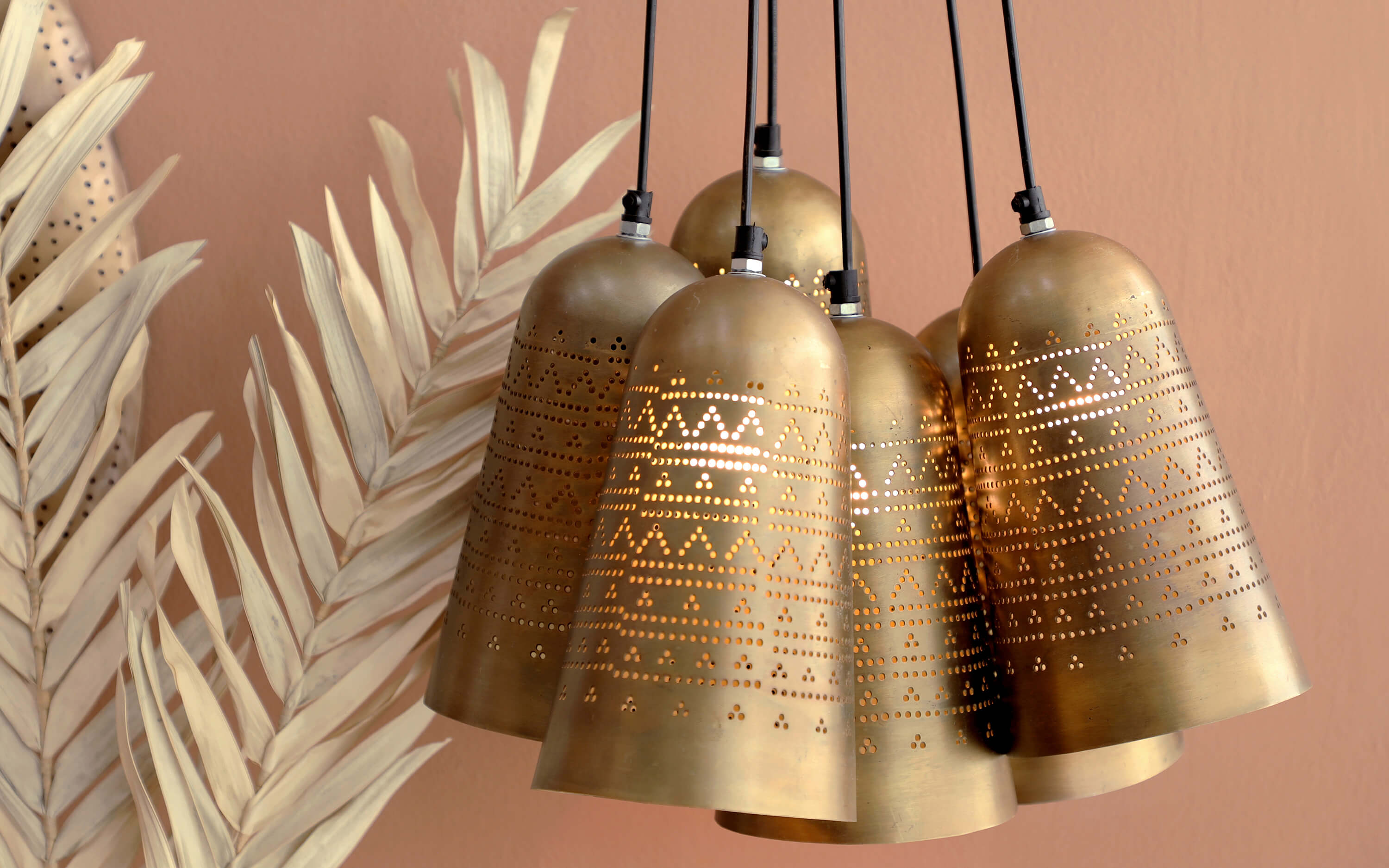 Mishin Cluster Hanging Lamp. Diwali decoration Ideas for home - Orange Tree Homes Pvt Ltd.
