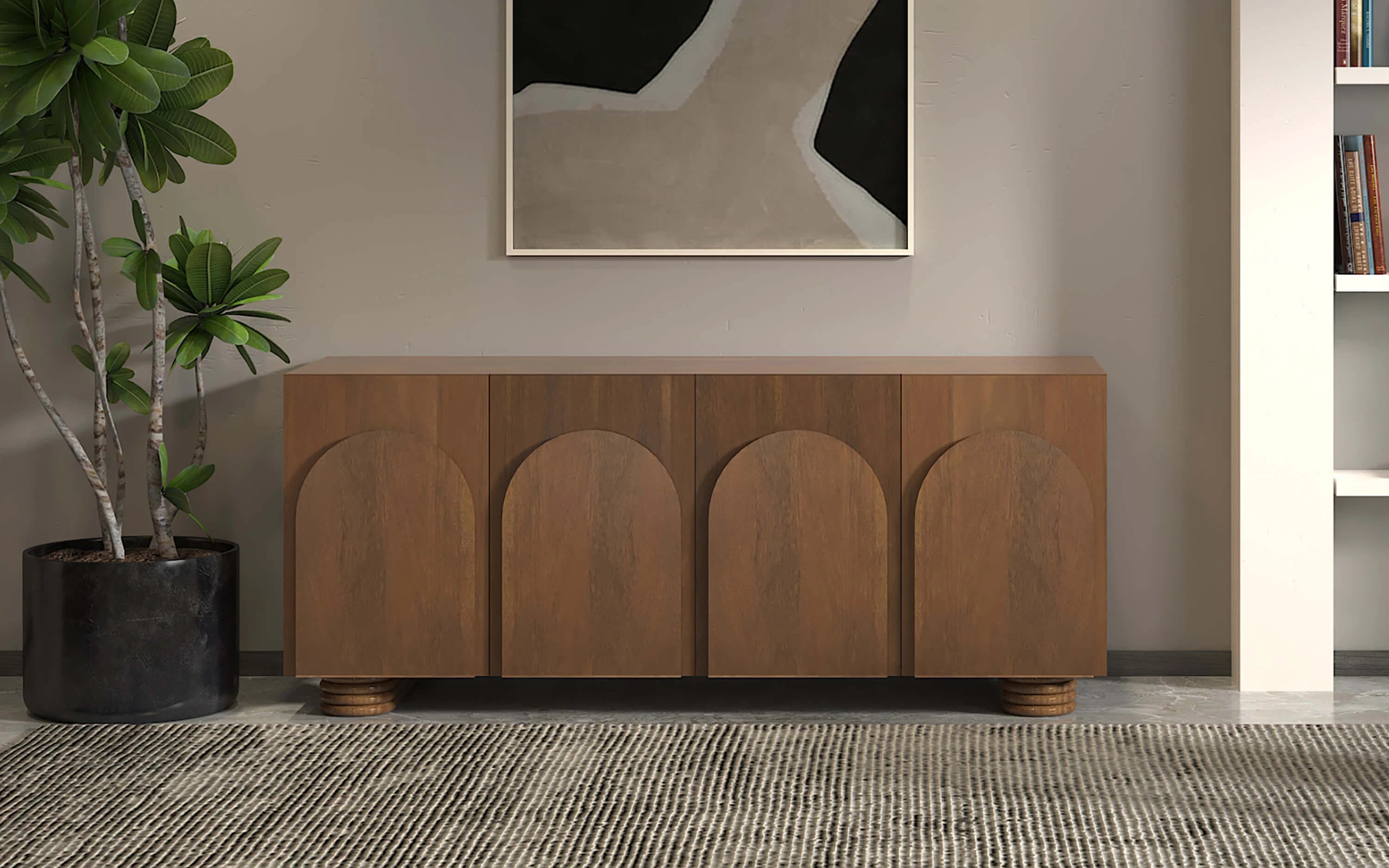 Ribbed Sideboard - Orange Tree Home Pvt. Ltd.