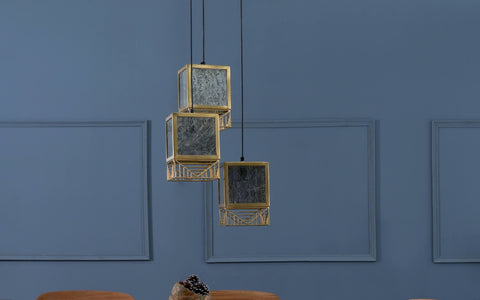 Sheesh Hanging Lamp Cluster of 3 - Orange Tree Home Pvt. Ltd.