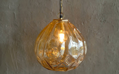 Sogu Golden Hanging Lamp - Orange Tree Home Pvt. Ltd.