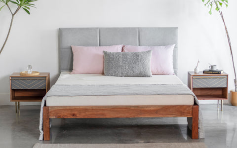 Toshi King Non Storage Bed - Orange Tree Home Pvt. Ltd.