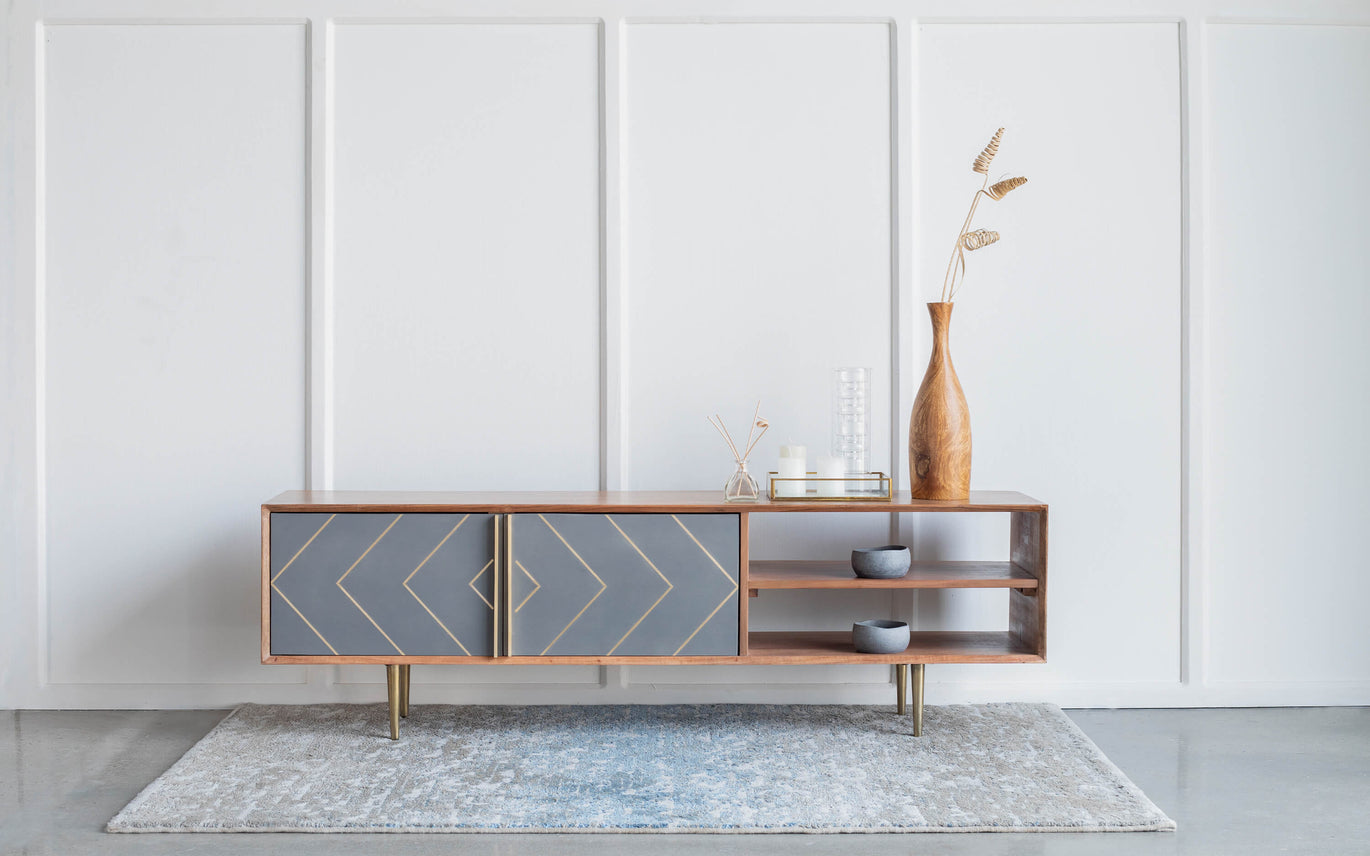 Buy Solid Wood TV Unit, Stand & TV Online Orange Tree