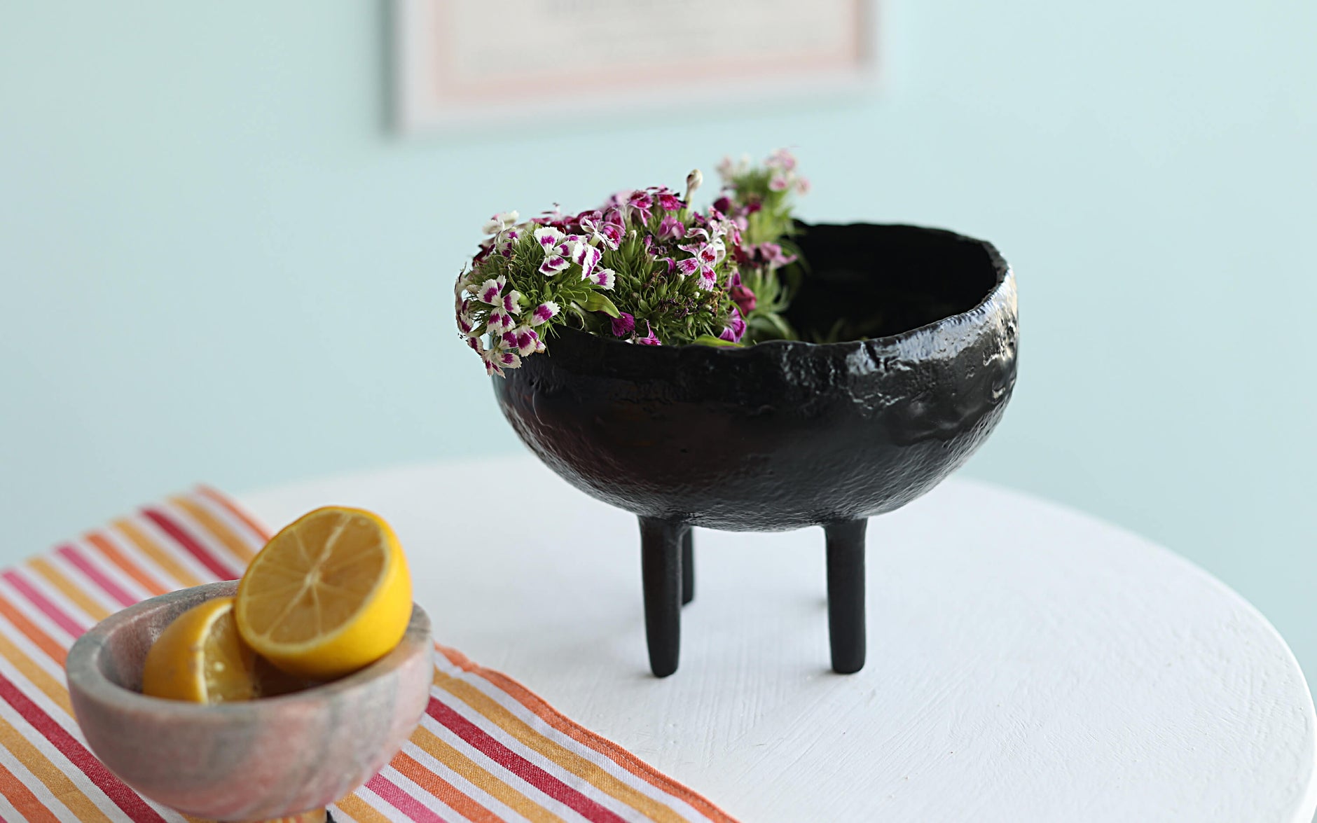 Wabi Squat Bowl Aluminium. TV Unit Decoration Items - Orange Tree Home