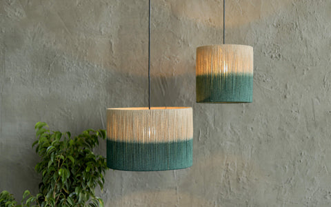 Afreen Green Hanging Lamp - Orange Tree Home Pvt. Ltd.