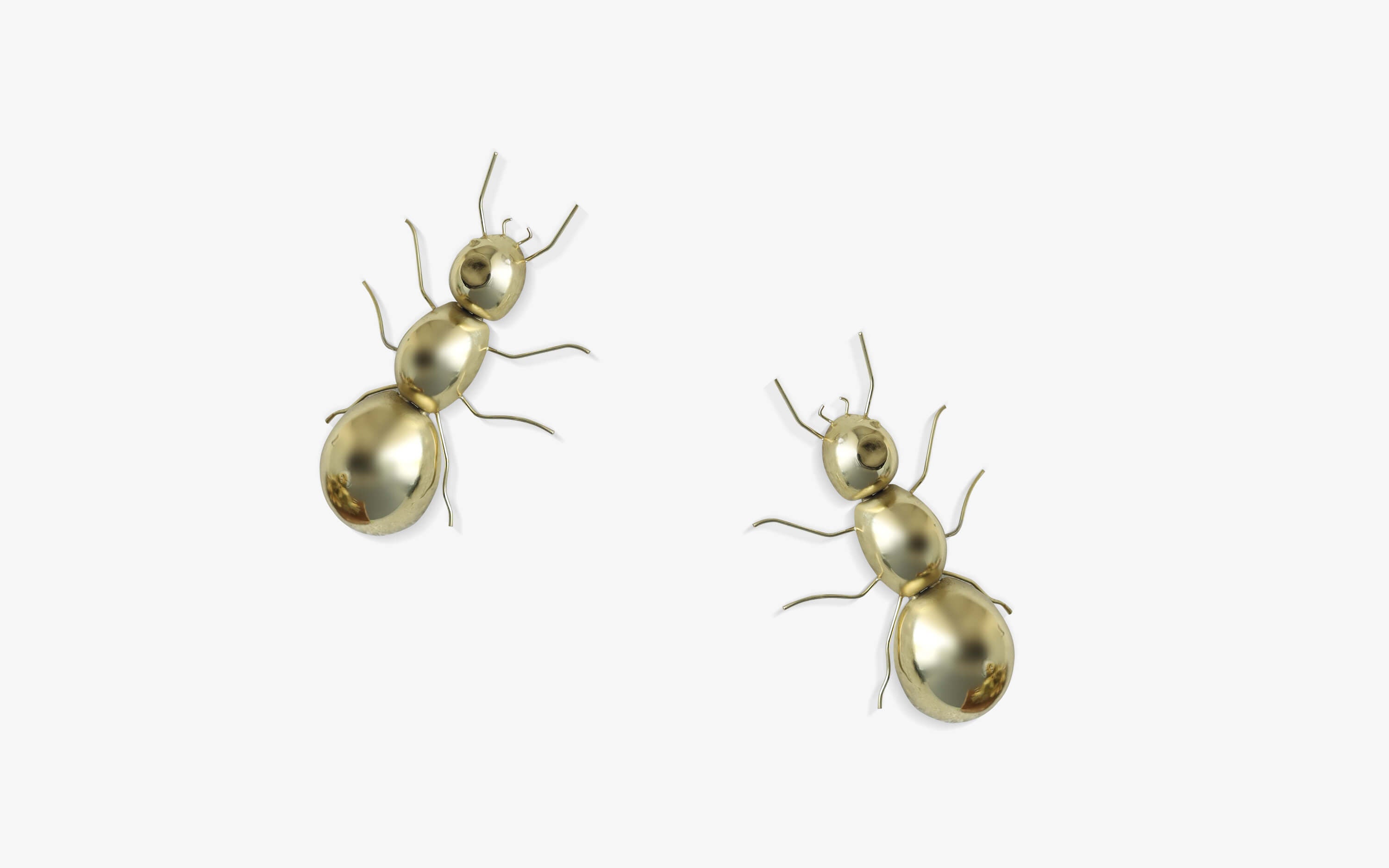 Ant Wall Decor Gold Big Set Of 2 - Orange Tree Home Pvt. Ltd.