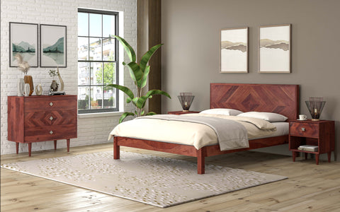 Dado Queen Non Storage Bed - Orange Tree Home Pvt. Ltd.