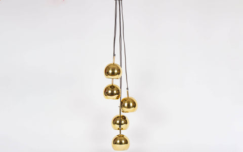 Dew Hanging Lamp Cluster of 5 Gold - Orange Tree Home Pvt. Ltd.