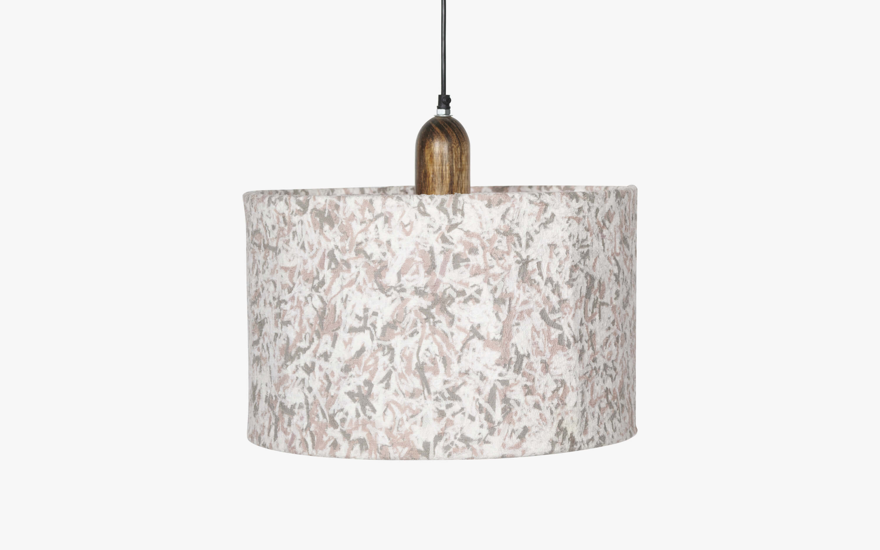 Flake Hanging Lamp Beige Drum - Orange Tree Home Pvt. Ltd.