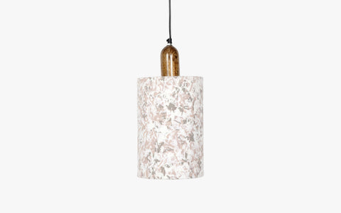 Flake Hanging Lamp Beige Tall - Orange Tree Home Pvt. Ltd.