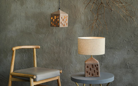 Flinstone Hanging Lamp - Orange Tree Home Pvt. Ltd.