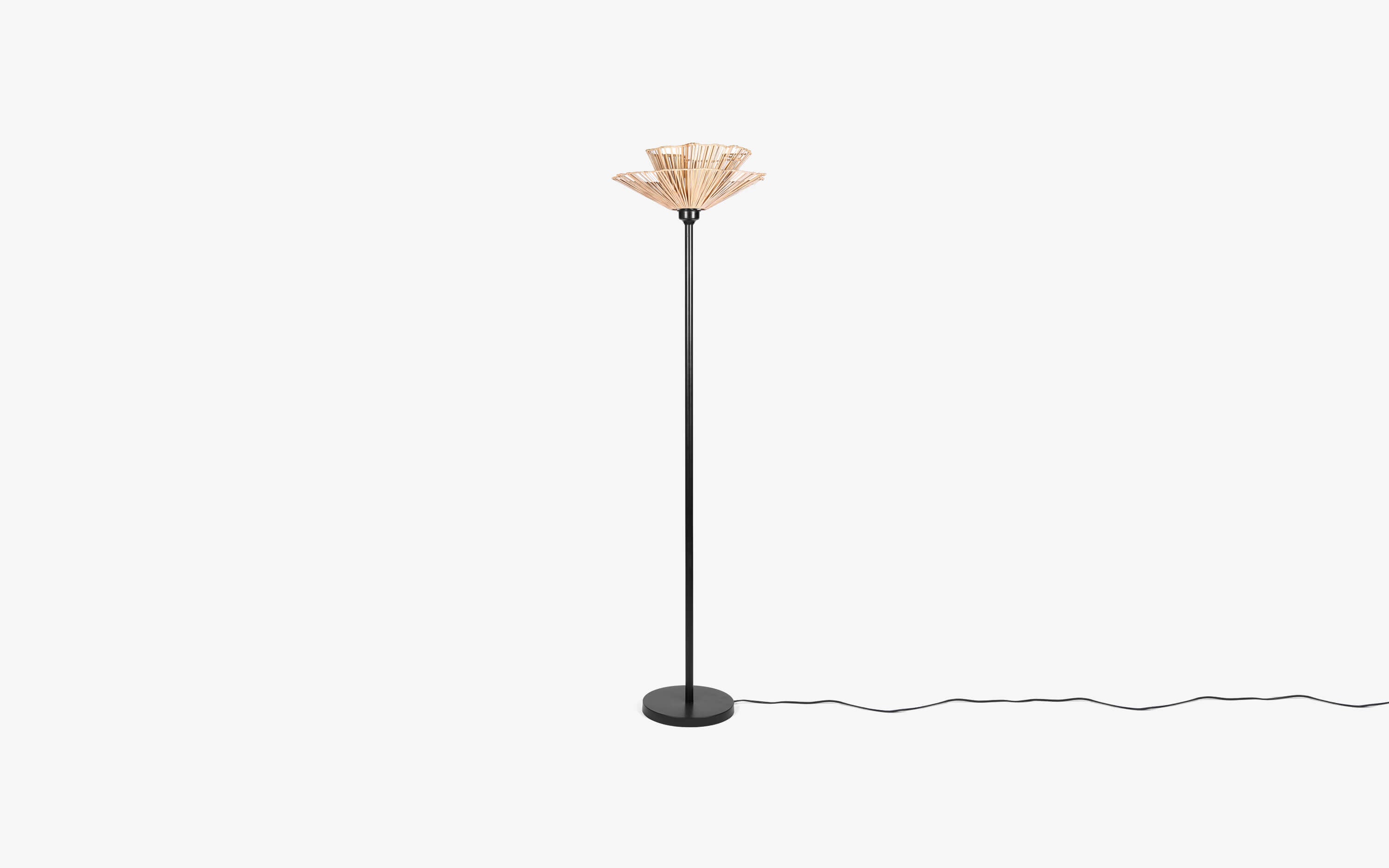 Klimt Cane Floor Lamp - Orange Tree Home Pvt. Ltd.