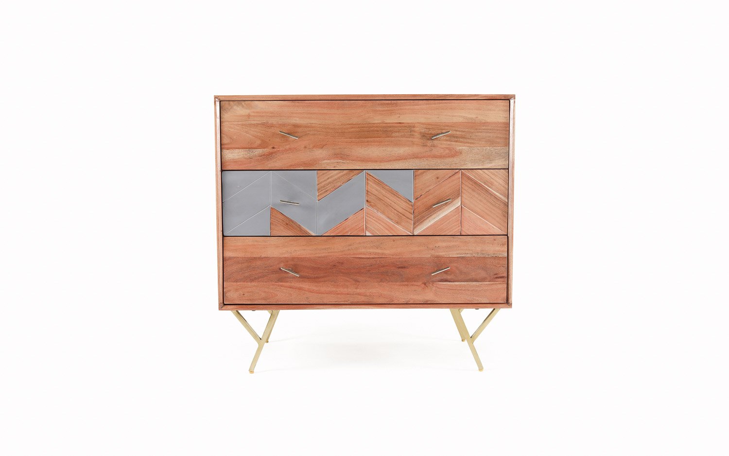Mazi Chest of Drawer made of Acacia Wood with Cement