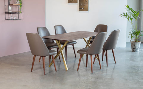 Mazi Dining Table With 6 Chairs - Orange Tree Home Pvt. Ltd.