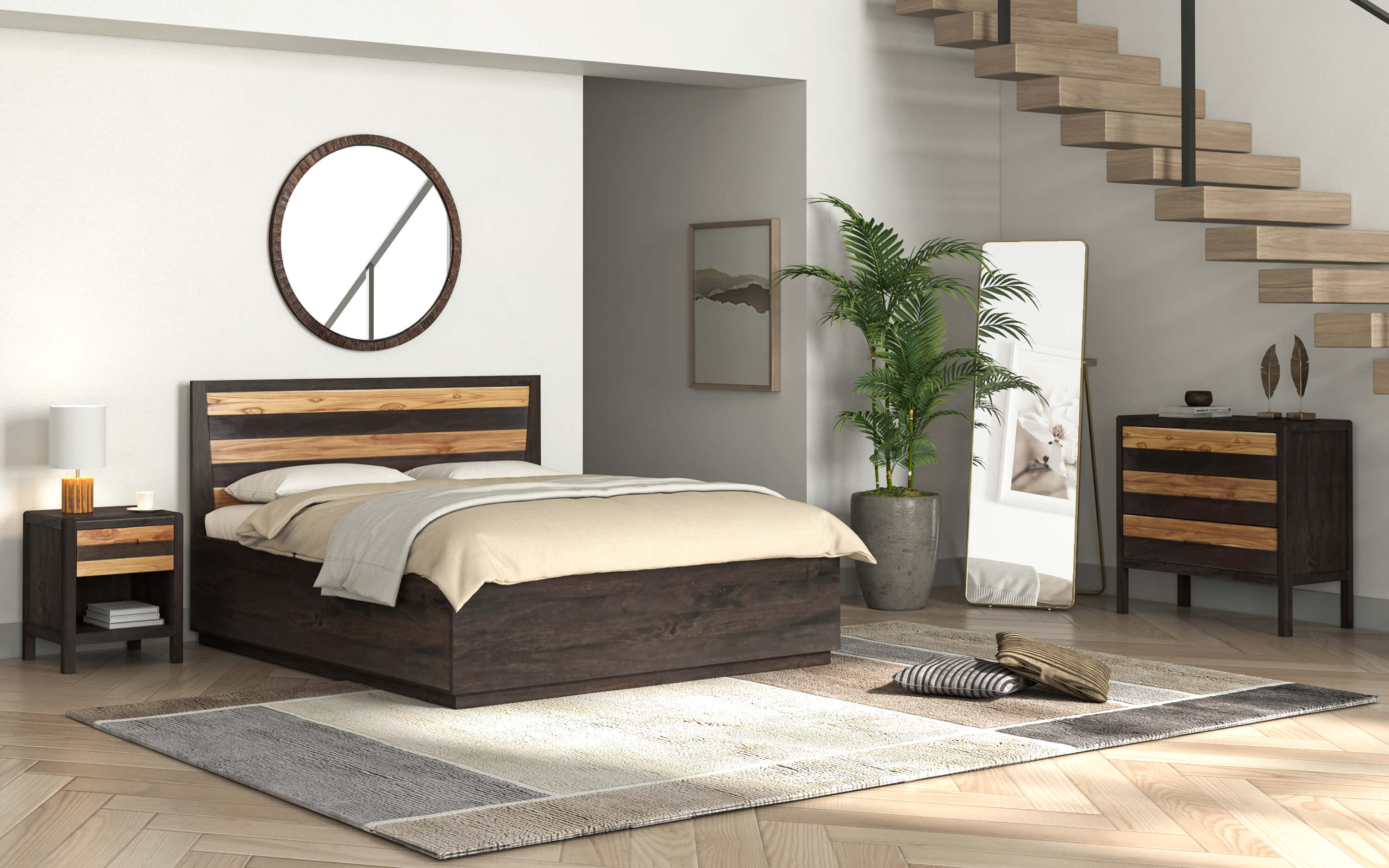 Hydraulic shop bed design