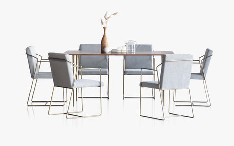 Toshi Dining Table With 6 Chairs - Orange Tree Home Pvt. Ltd.