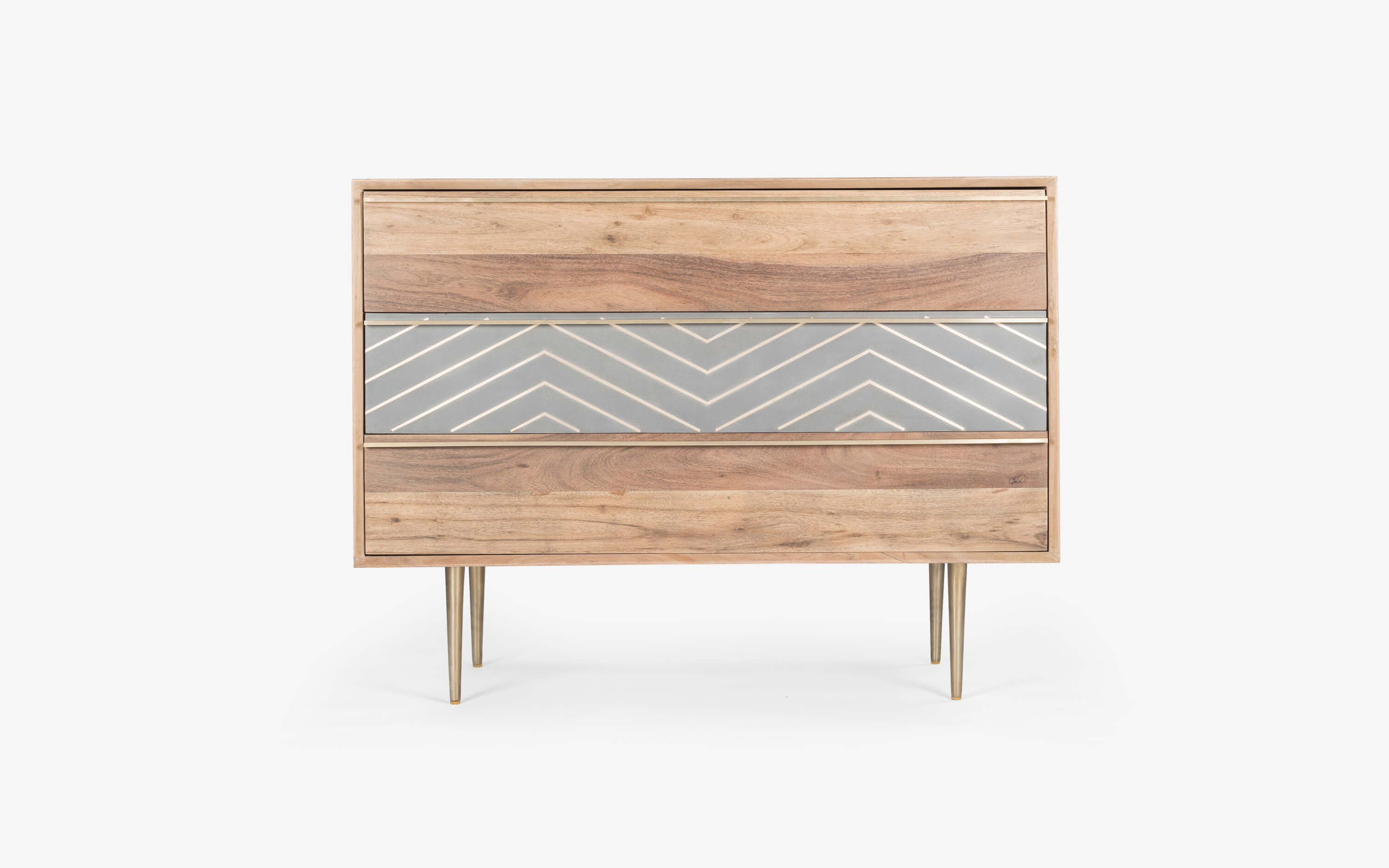 Toshi Chest of Drawer | Chest Of Drawers Online - Close shot - from right angle - Orange Tree