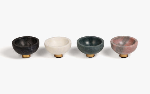 Damas Bowl Marble Set Of 4 - Orange Tree Home Pvt. Ltd.