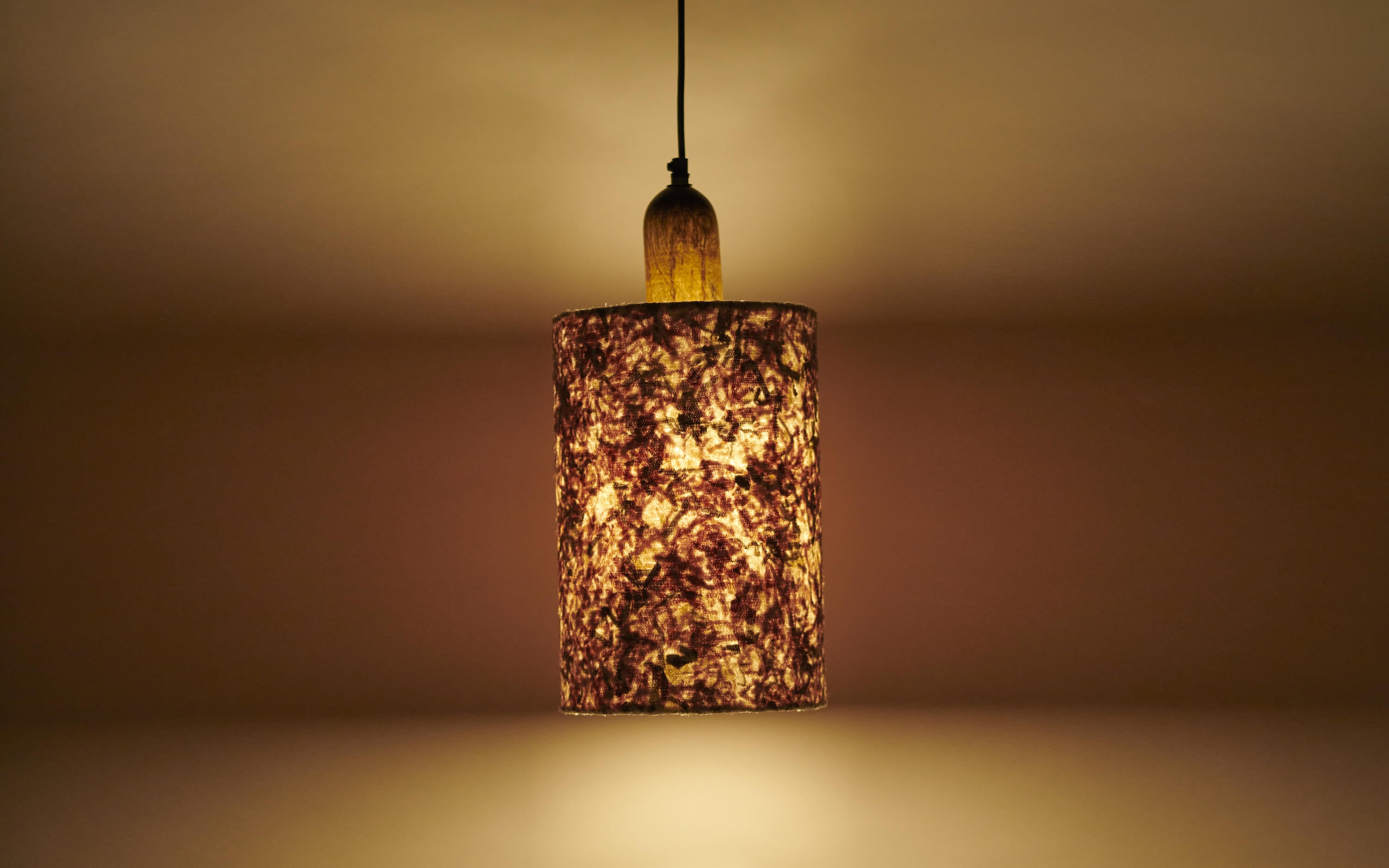 Flake Hanging Lamp Beige Tall - Orange Tree Home Pvt. Ltd.