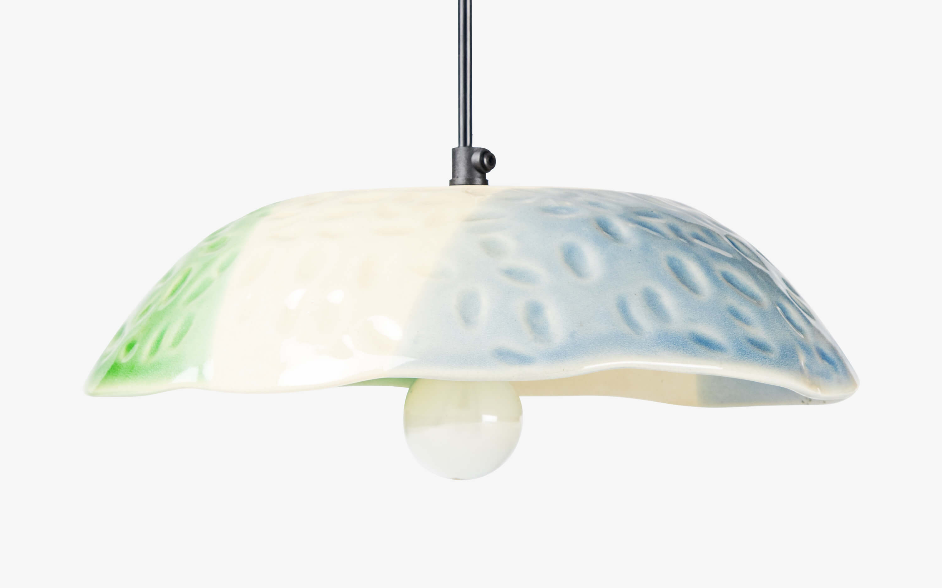 Buy Greek Dome-Shaped Ceramic Hanging Lamp - with white background - Orange Tree