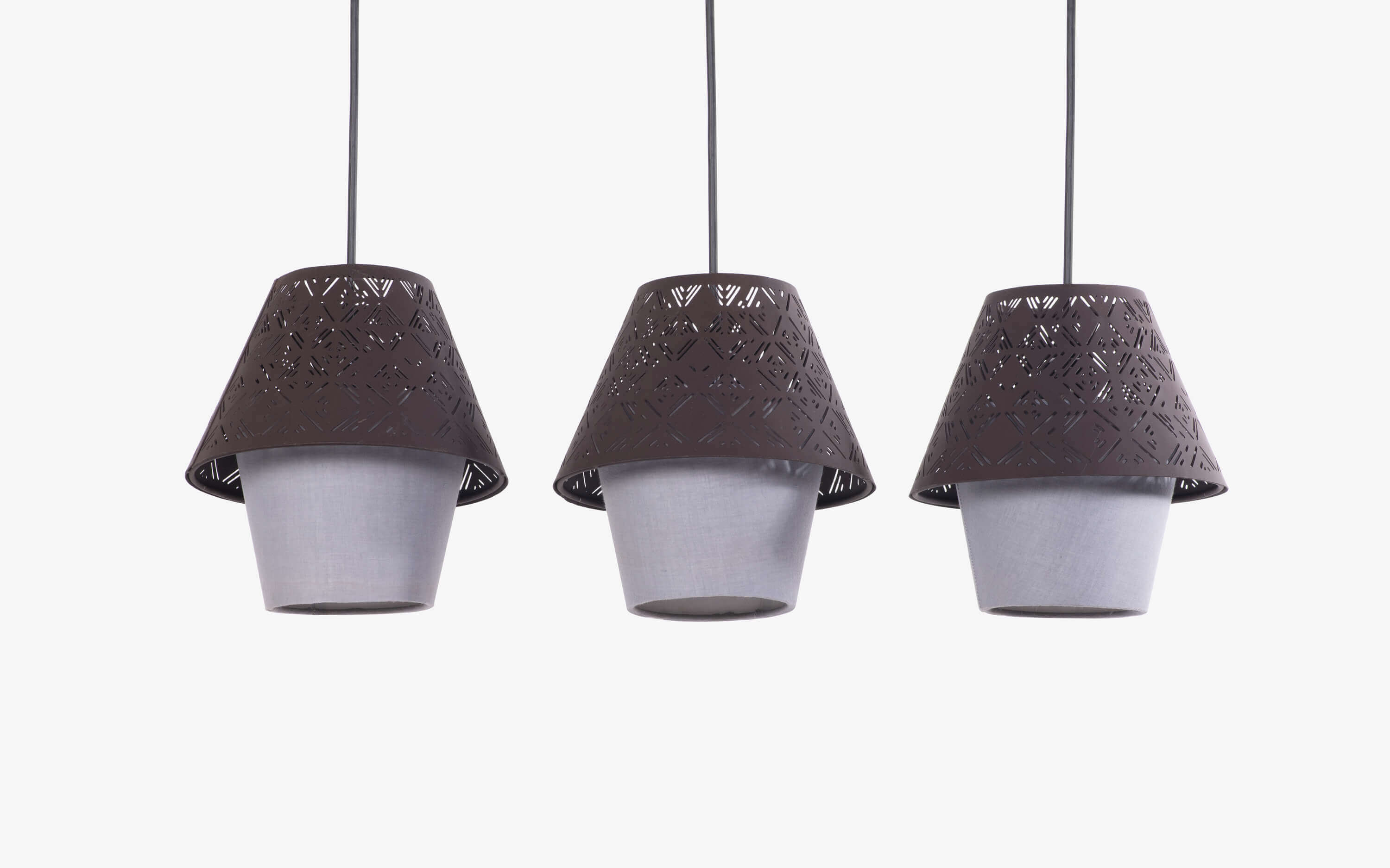 Buy Killa Metal Hanging Cluster Lights of 3 - Orange Tree