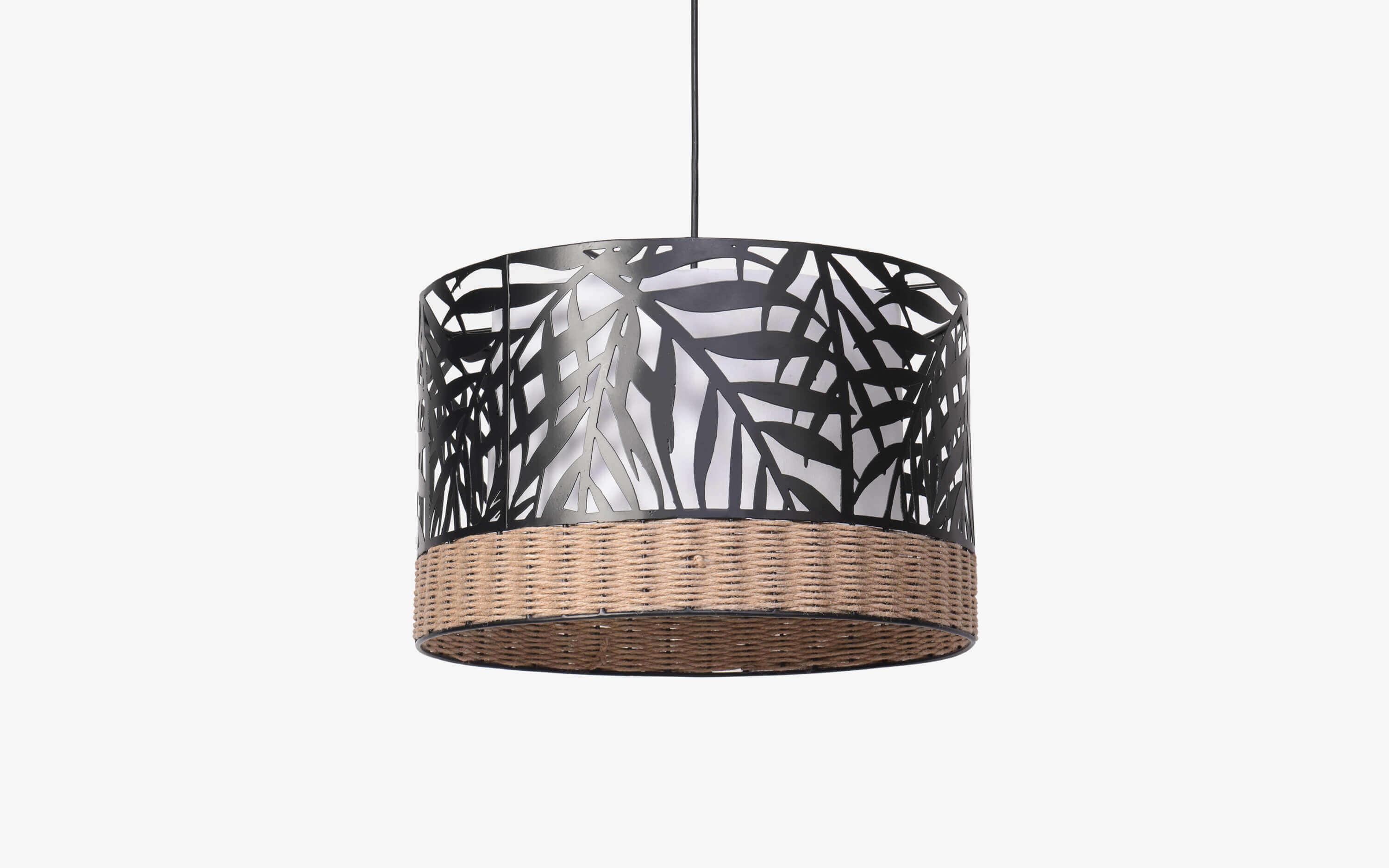 Kinara Hanging Lamp Drum - Orange Tree Home Pvt. Ltd.