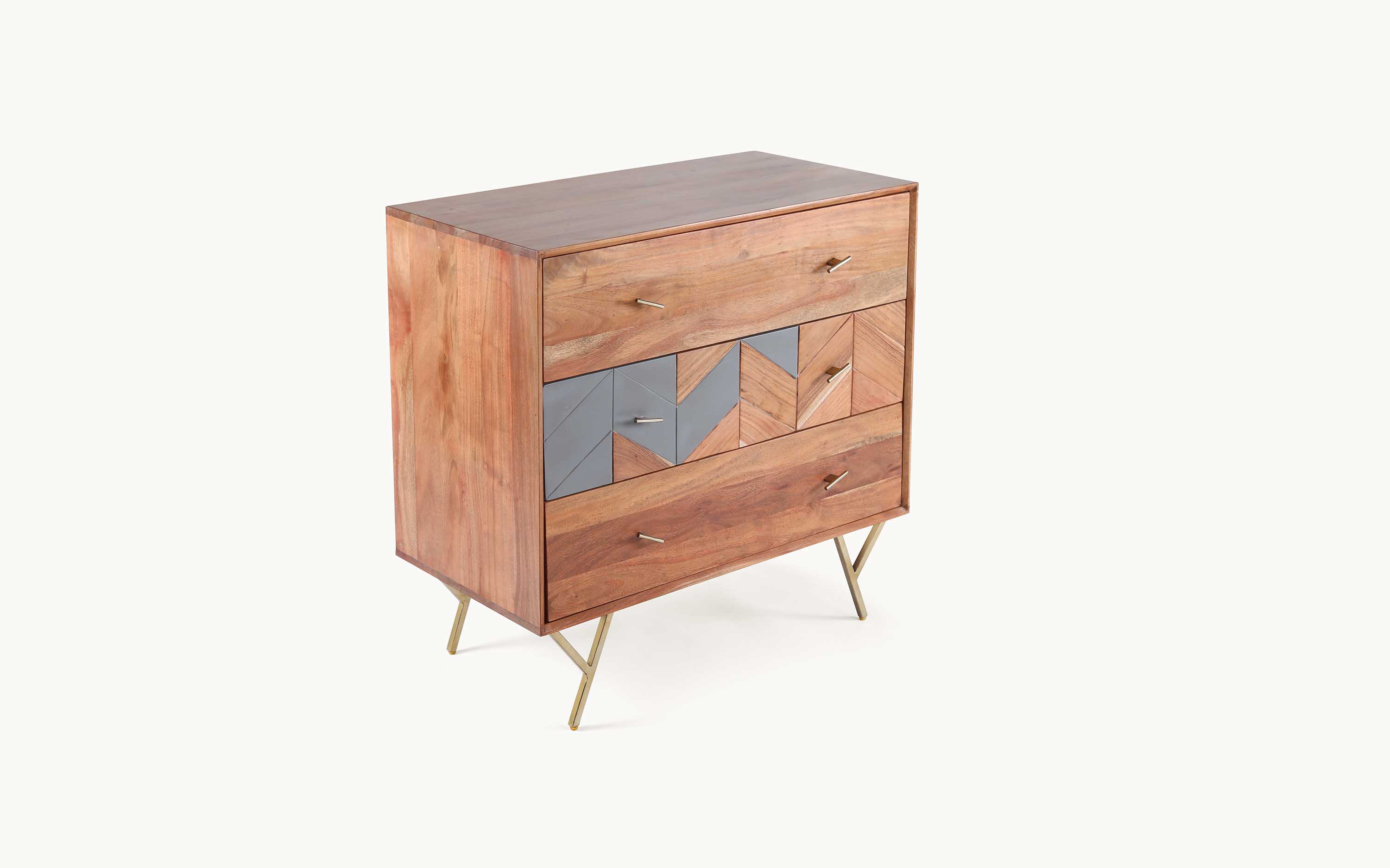 Mazi Chest of Drawer made of Acacia Wood with Cement