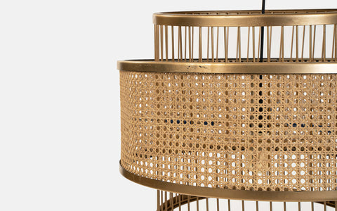 New Canna Gold Hanging Lamp - Orange Tree Home Pvt. Ltd.
