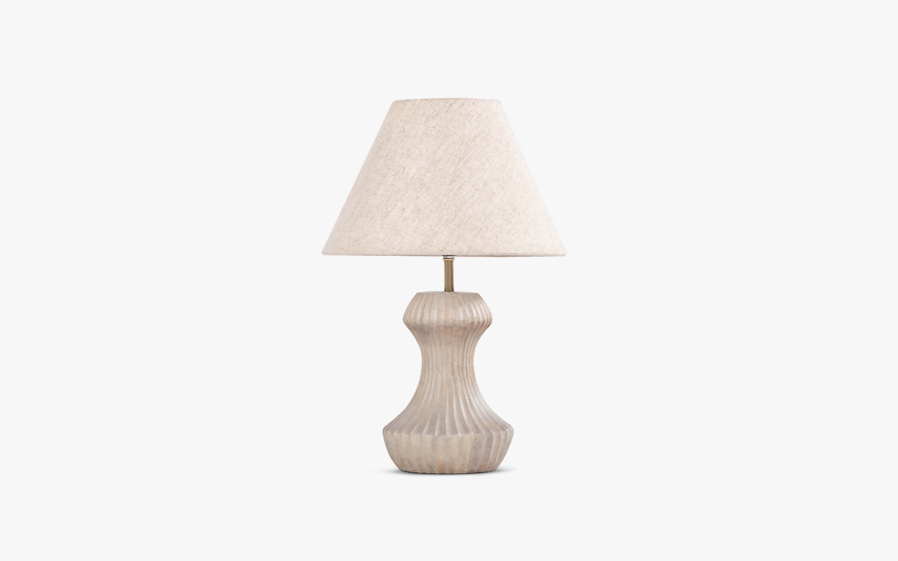 Rib Grey Table Lamp - Orange Tree Home Pvt. Ltd.