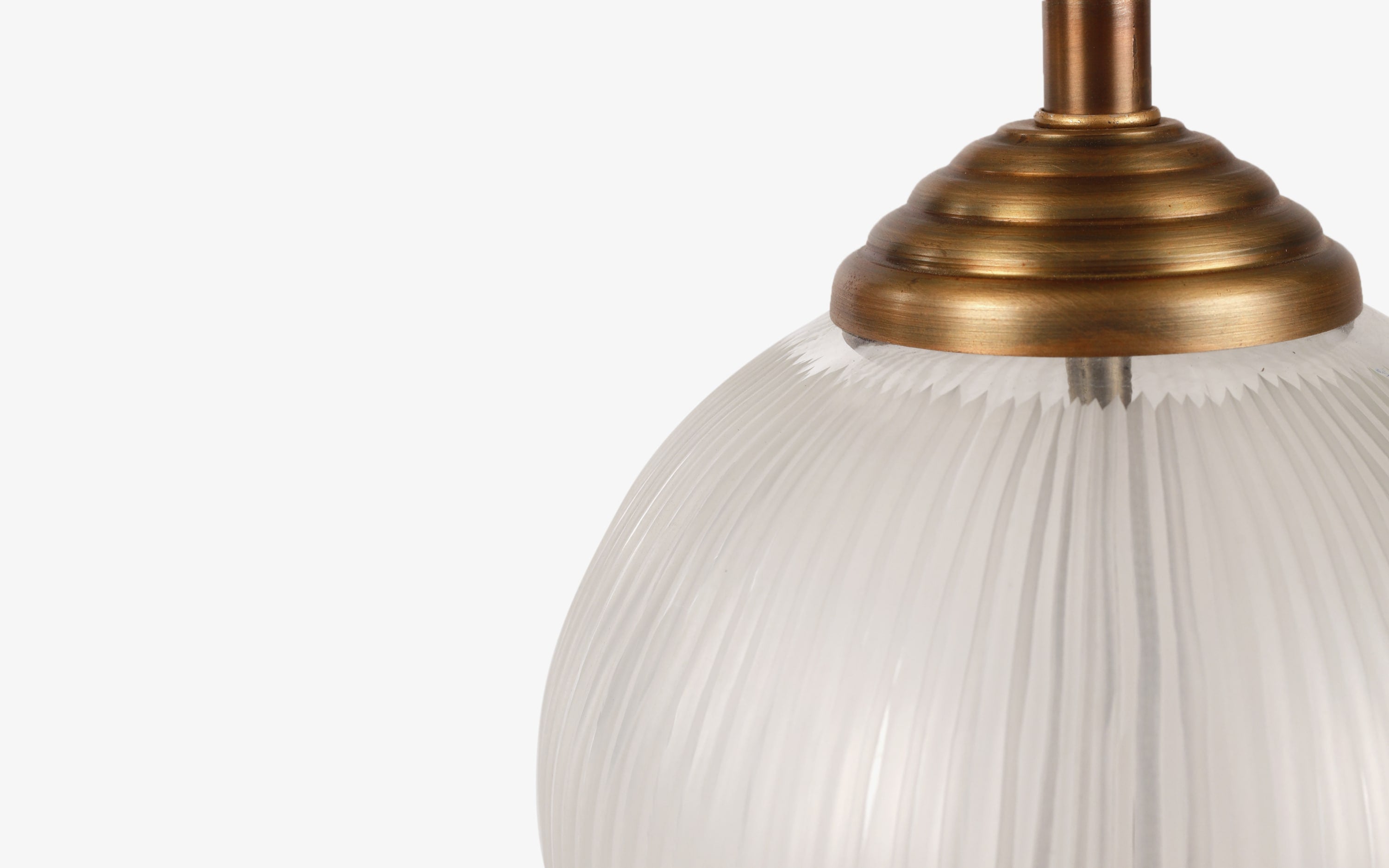 Ribu Antique Glass Bedside Table Lamp - Close shot - Orange Tree