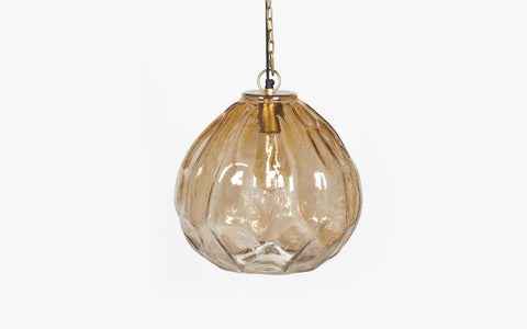 Sogu Golden Hanging Lamp - Orange Tree Home Pvt. Ltd.