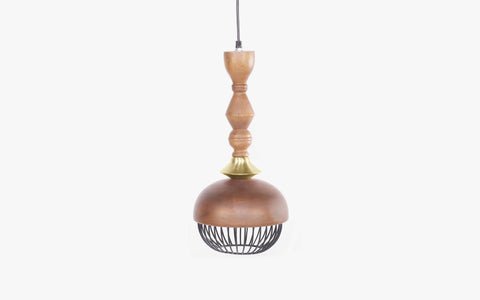 Jodha Gold Hanging Lamp Tall - Orange Tree Home Pvt. Ltd.