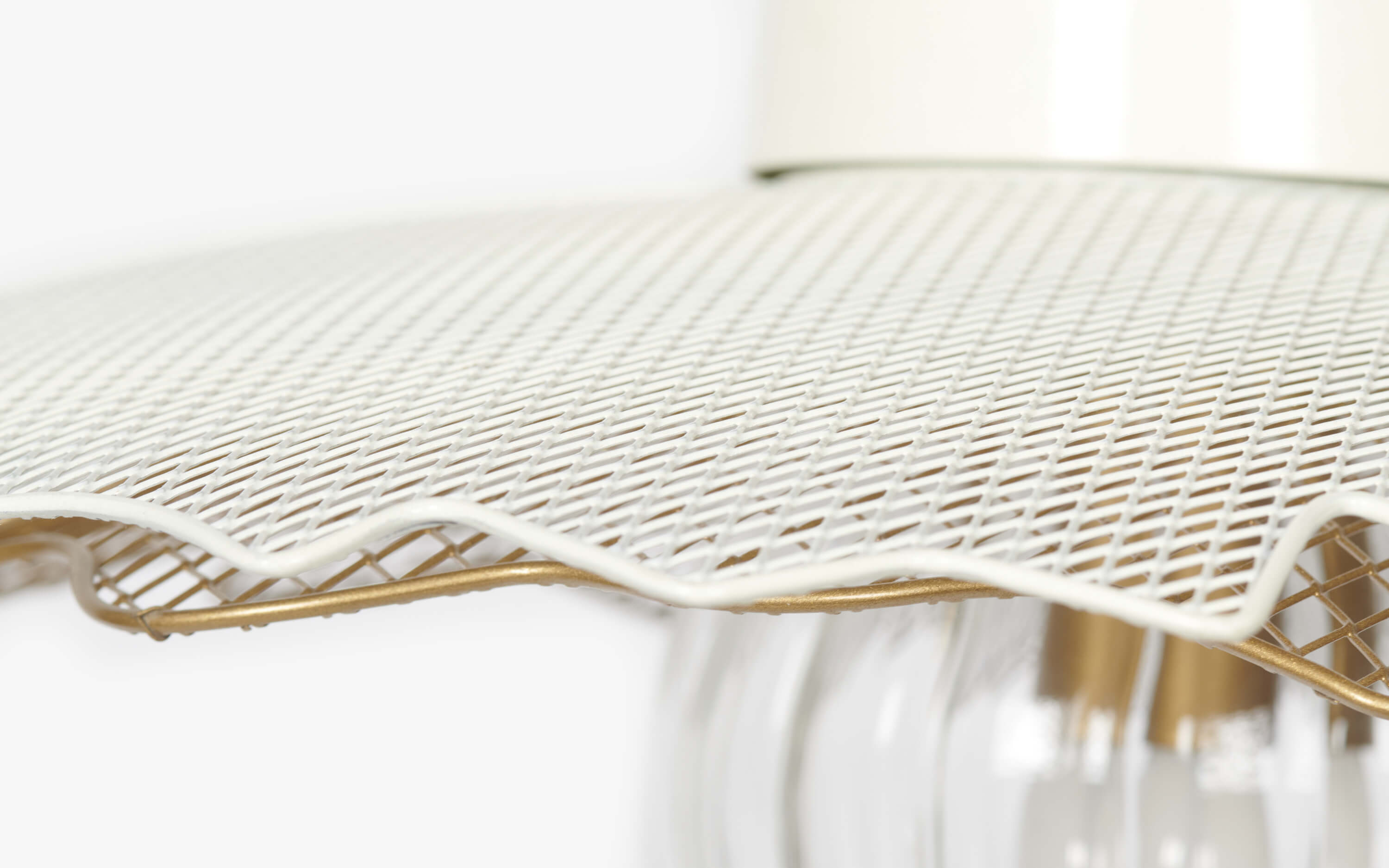 Buy Keshi Glass Pendant Light for Living Room - Close shot - from left angle - Orange Tree