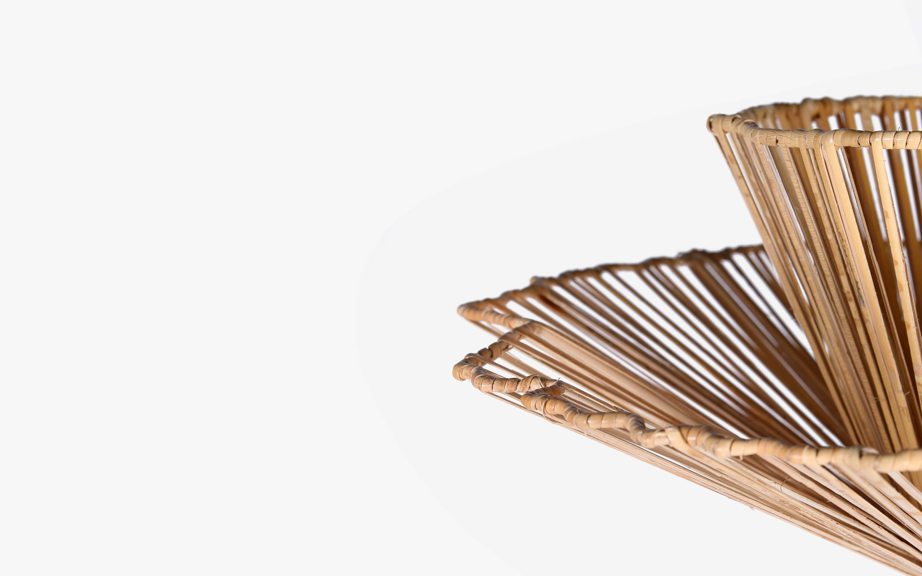 Klimt Cane Corner Floor Lamp | Metal Lamp - Close shot - from left angle - Orange Tree