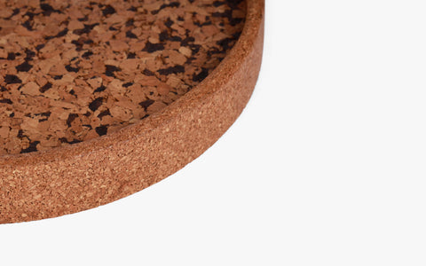 Boho Round Cork Tray - Orange Tree Home Pvt. Ltd.