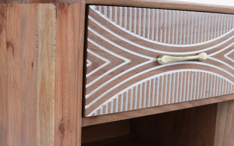 Bunka Bedside - Orange Tree Home Pvt. Ltd.