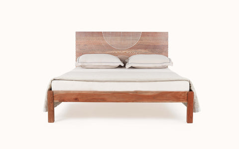 Bunka Queen Non Storage Bed - Orange Tree Home Pvt. Ltd.