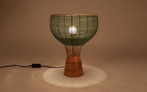 Henka Green Table Lamp - Orange Tree Home Pvt. Ltd.