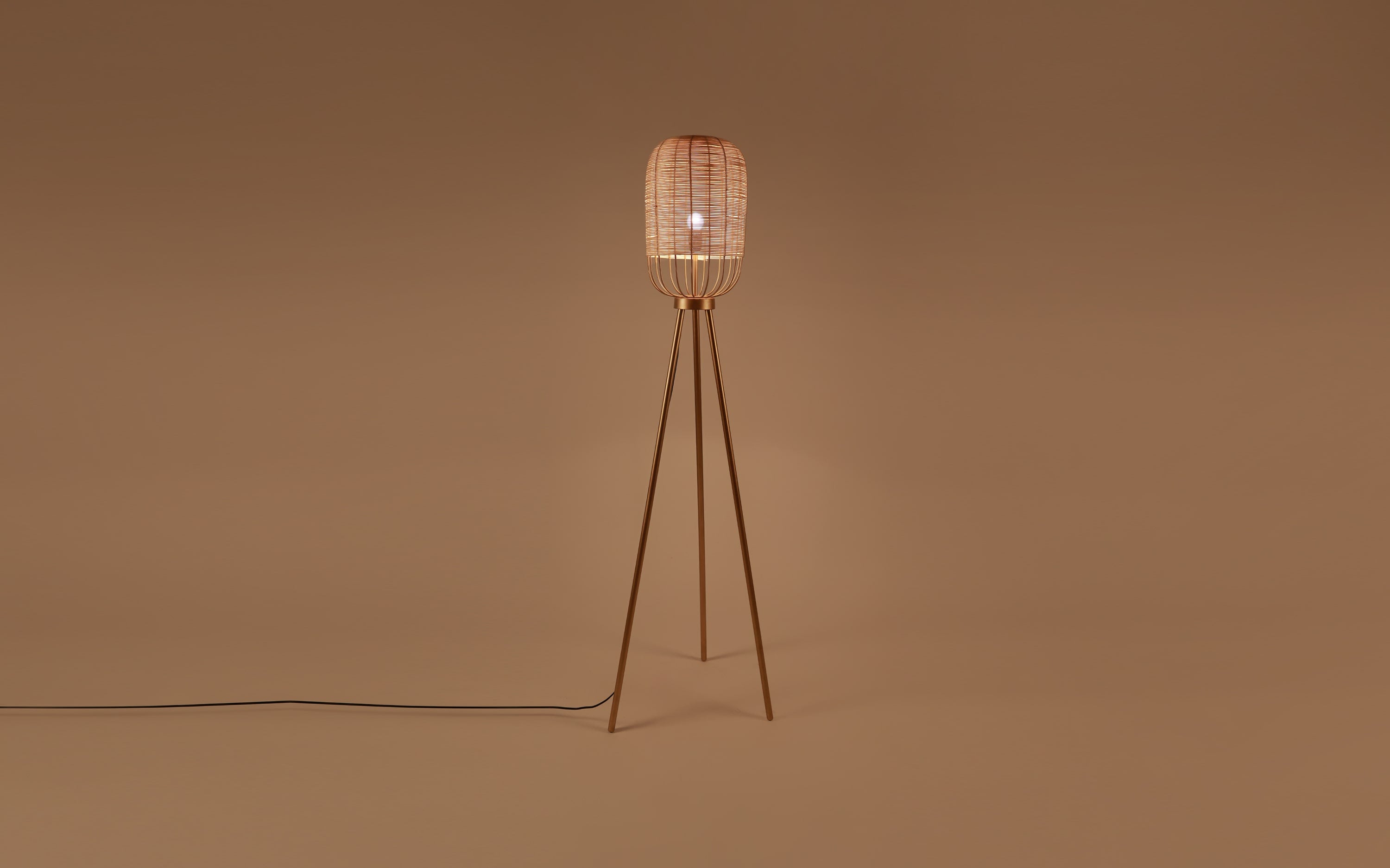 Henka Natural Floor Lamp - Orange Tree Home Pvt. Ltd.