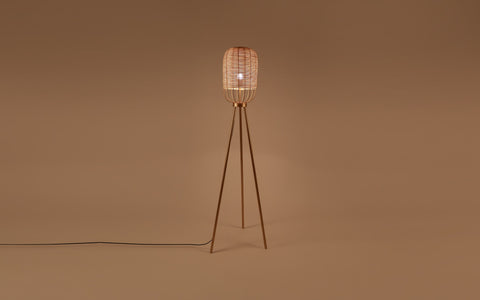 Henka Natural Floor Lamp - Orange Tree Home Pvt. Ltd.